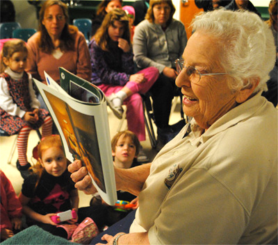 Thelma “Tede” Johnson volunteered and hosted a story time at the Museum for 18 years. A dedicated volunteer, she passed away in 2014.