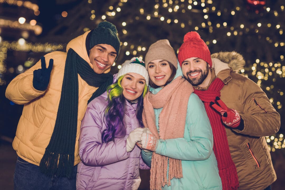 Group of friends at Winter Nature Nights